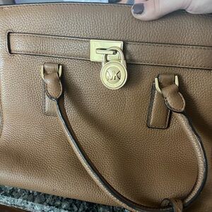 Michael Kors Tan and Cream Handbag